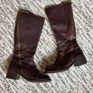 Lucky Brand Leather Hackett Knee High Boots Women’s  Size 7